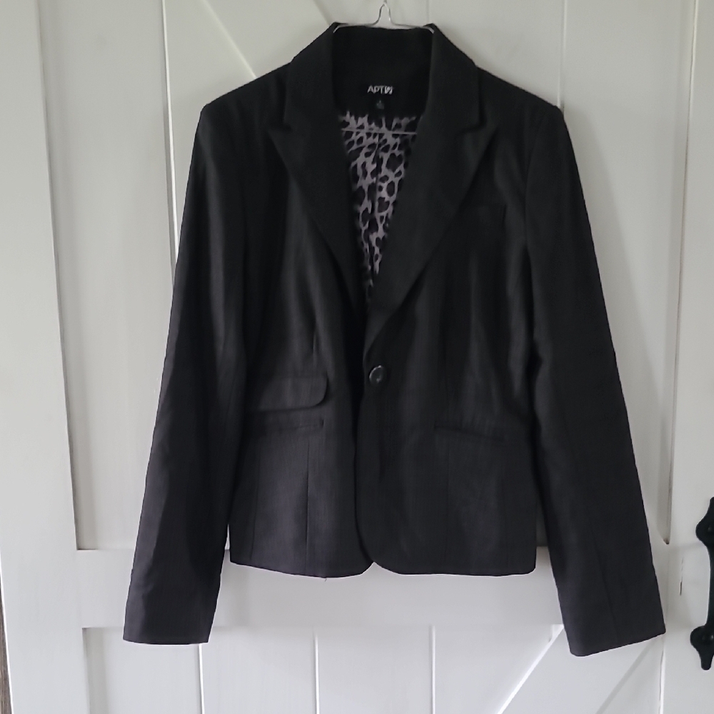 Apt. 9 Women's Charcoal Gray Blazer